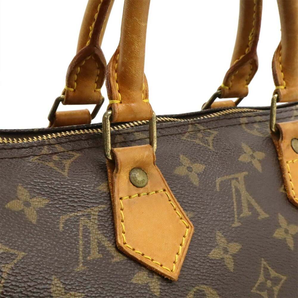LOUIS VUITTON Brown Monogram Speedy 25 Boston Bag - Picture 8 of 9